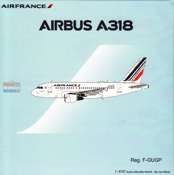 NGM48022 1:400 NG ModelAir France Airbus A318-100 Reg #F-GUGP (pre-painted/pre-built)