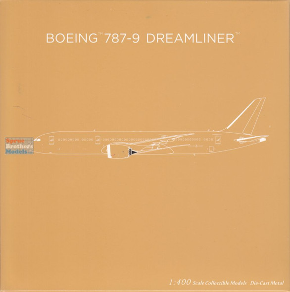 NGM55118 1:400 NG Model Blank Model B787-9 with Trent 1000 Engines (pre-painted/pre-built)