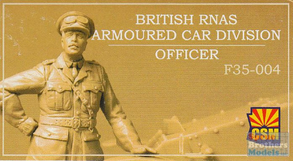 CSMF35004 1:35 Copper State Models Figure: British RNAS Armoured Car Division - Officer