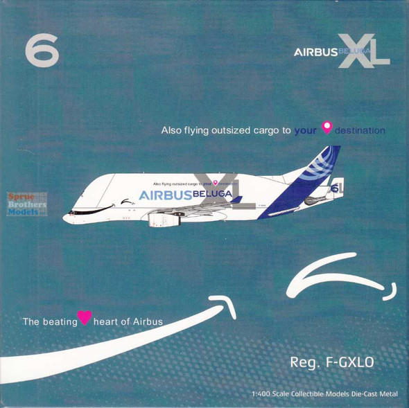 NGM60016 1:400 NG Model Airbus Transport International A330-743L Beluga XL Reg #F-GXLO (pre-painted/pre-built)