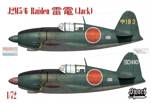SWD72161 1:72 Sword J2M5 J2M6 Raiden (Jack)