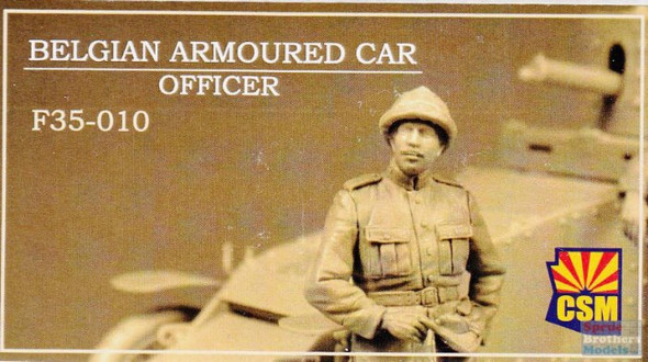 CSMF35010 1:35 Copper State Models Figure: Belgian Armoured Car - Officer