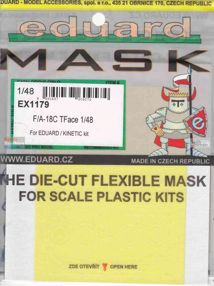 EDUEX1179 1:48 Eduard Mask - F-18C Hornet TFACE (EDU/KIN kit)