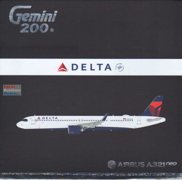 GEMG21495 1:200 Gemini Jets Delta Airlines A321neo Reg #N502DX (pre-painted/pre-built)