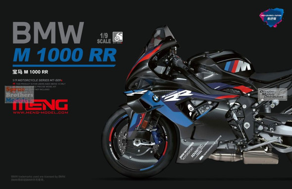 MNGMT009S 1:9 Meng BMW M 1000 RR Motorcycle [Pre-Colored Edition]