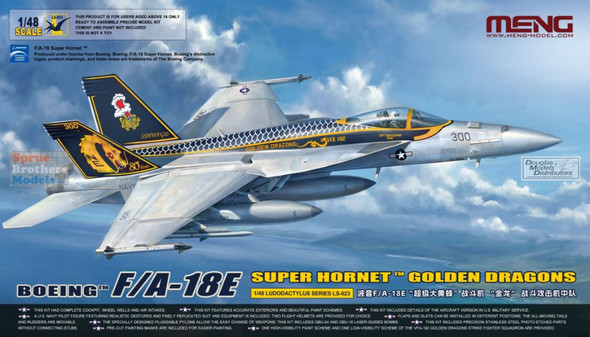 MNGLS023 1:48 Meng F-18E Super Hornet 'Golden Dragons'
