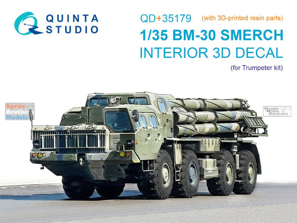 QTSQD35179R 1:35 Quinta Studio 3D Decal - BM-30 Smerch (TRP kit)