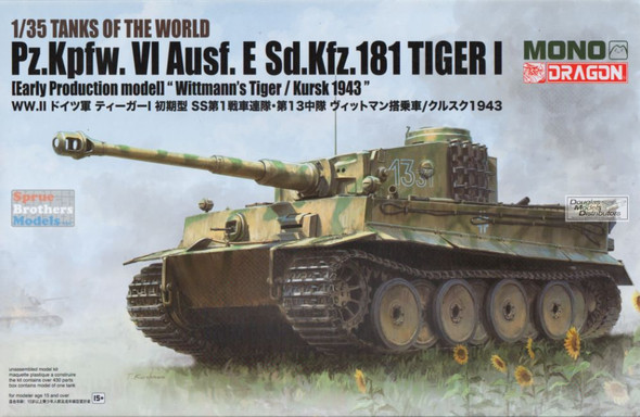 DMLMD006 1:35 Mono Dragon Sd.Kfz.181 Tiger I Early 'Wittman's Tiger / Kursk 1943'