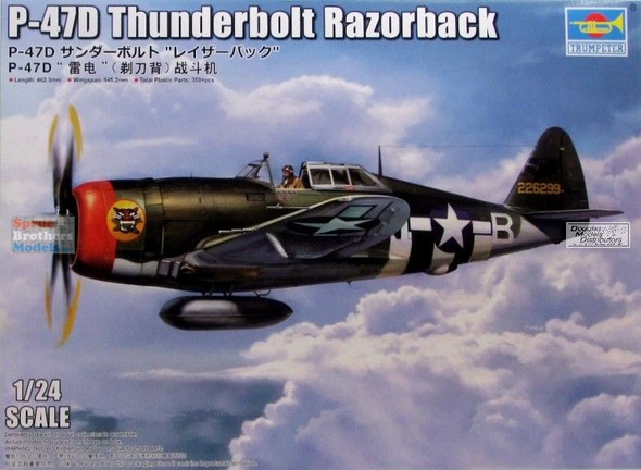 TRP02427 1:24 Trumpeter P-47D Thunderbolt Razorback