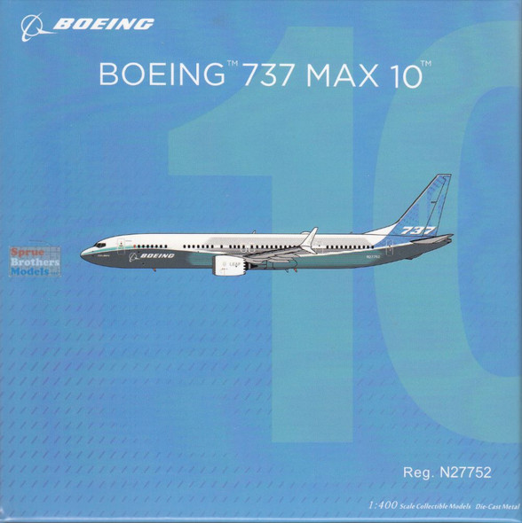 NGM90005 1:400 NG Model Boeing Company B737 Max 10 Reg #N27752 (pre-painted/pre-built)