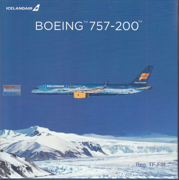 NGM53214 1:400 NG Model IcelandAir B757-200 Reg #TF-FIR 'Vatnajokull' (pre-painted/pre-built)