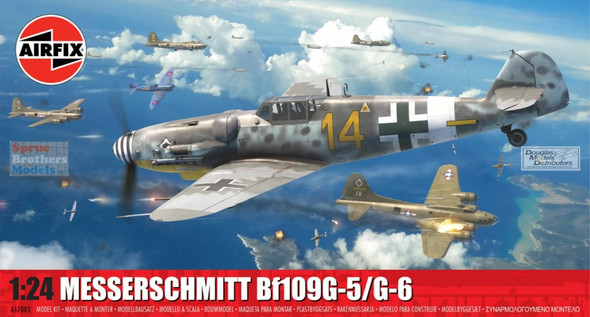 AFX17003 1:24 Airfix Messerschmitt Bf109G-5 Bf109G-6