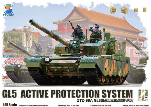 ZIMTC35001 1:35 Zimi Model Toucan ZTZ-99A MBT with GL5 Active Protection System