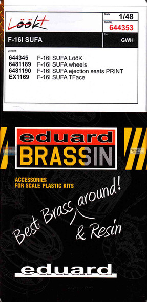 EDU644353 1:48 Eduard LookPlus - F-16I Sufa Detail Set (GWH kit)