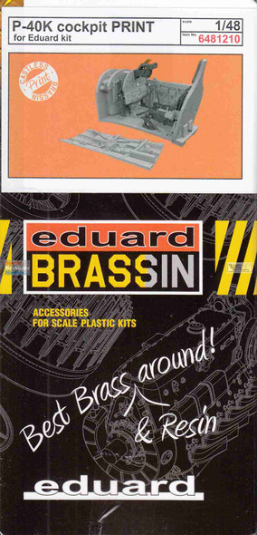 EDU6481210 1:48 Eduard Brassin - P-40K Warhawk Cockpit Set (EDU kit)