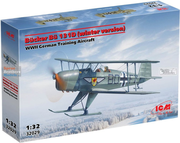 ICM32029 1:32 ICM Bucker Bu131D (Winter Version) German Training Aircraft