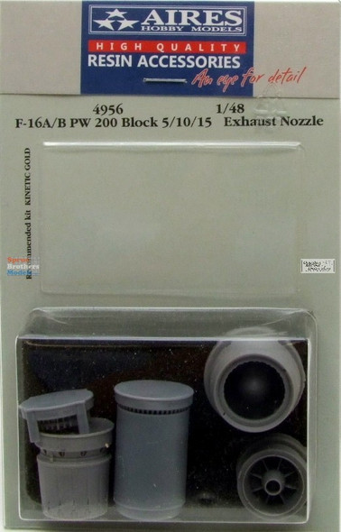 ARS4956 1:48 Aires F-16A F-16B Falcon P&W 200 Block 5/10/15 Exhaust Nozzle (KIN kit)