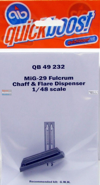 QBT49232 1:48 Quickboost MiG-29 Fulcrum Chaff & Flare Dispenser Set (GWH kit)