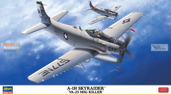 HAS02527 1:72 Hasegawa A-1H Skyraider 'VA-25 MiG Killer'
