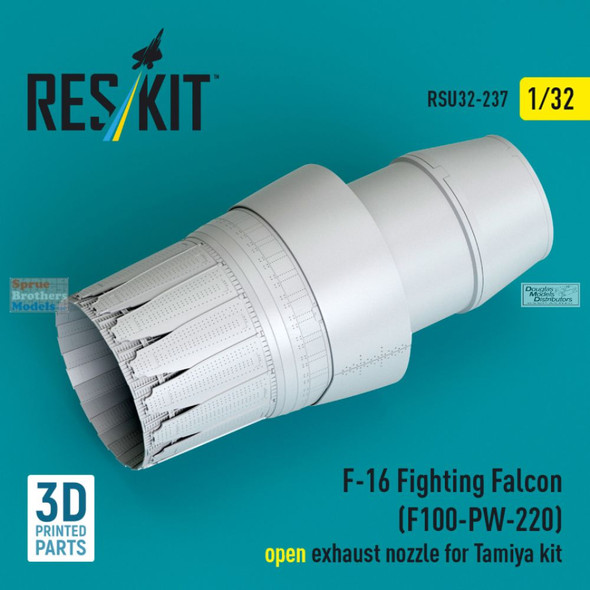 RESRSU320237U 1:32 ResKit F-16 Falcon Exhaust Nozzle Open [F100-PW-220] (TAM kit)