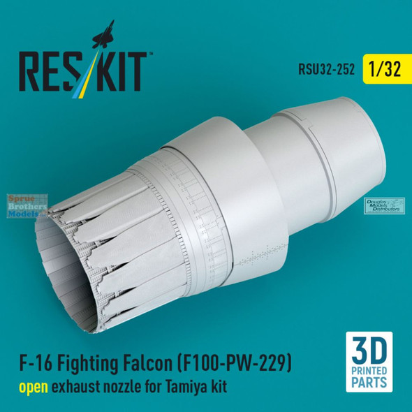 RESRSU320252U 1:32 ResKit F-16 Falcon Exhaust Nozzle Open [F100-PW-229] (TAM kit)