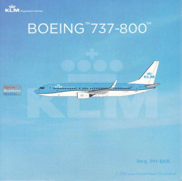 NGM08072 1:200 NG Model KLM B737-800 Reg #PH-BXK (pre-painted/pre-built)