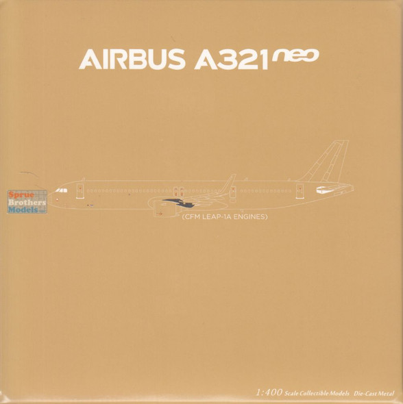 NGM13142 1:400 NG Model Blank Airbus A321neo with CFM LEAP-1A Engines (pre-painted/pre-built)