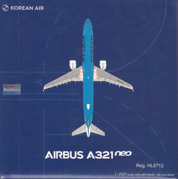 NGM13151 1:400 NG Model Korean Air Airbus A321neo Reg #HL8712 (pre-painted/pre-built)