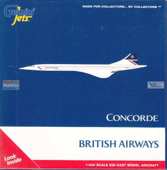 GEMGJ2390 1:400 Gemini Jets British Airways Concorde Reg #G-BOAA (pre-painted/pre-built)