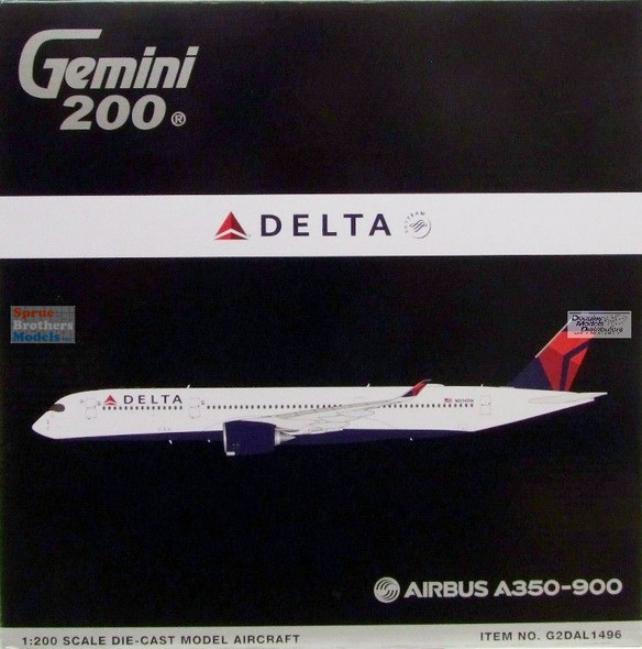 GEMG21496 1:200 Gemini Jets Delta Airlines Airbus A350-900 Reg #N504DN (pre-painted/pre-built)