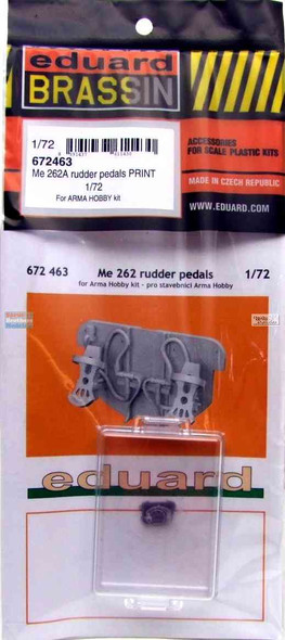 EDU672463 1:72 Eduard Brassin Me262 Rudder Pedals (ARM kit)