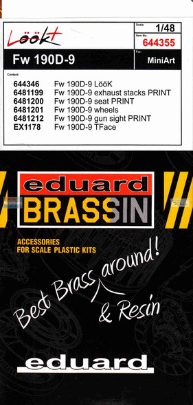 EDU644355 1:48 Eduard LookPlus - Fw190D-9 Detail Set (MIA kit)