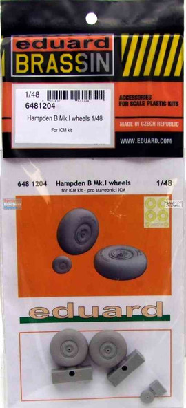 EDU6481204 1:48 Eduard Brassin - Hampden B Mk.I Wheels (ICM kit)