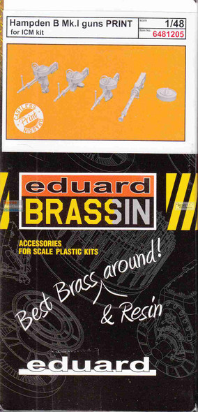 EDU6481205 1:48 Eduard Brassin - Hampden B Mk.I Guns (ICM kit)