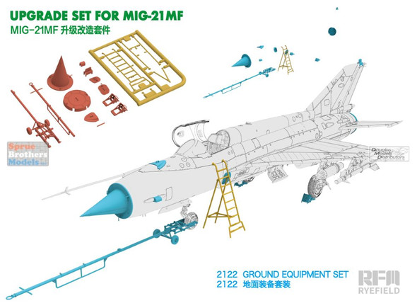 RFMRM2122 1:48 Rye Field Model MiG-21MF Fishbed Ground Equipment Set (RFM kit)