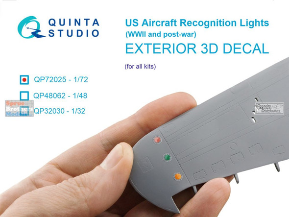 QTSQP72025 1:72 Quinta Studio - US Aircraft Recognition Lights (WW2 & Post War)