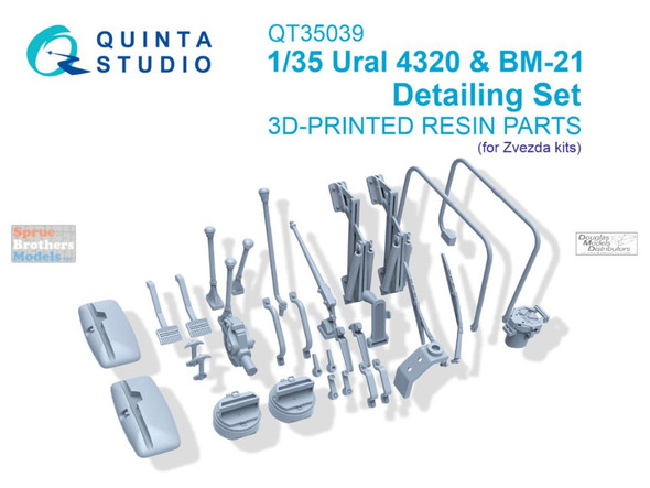 QTSQT35039 1:35 Quinta Studio Ural 4320 BM-21 Detailing Set (ZVE kit)