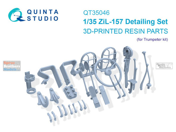 QTSQT35046 1:35 Quinta Studio ZIL-157 Detailing Set (TRP kit)
