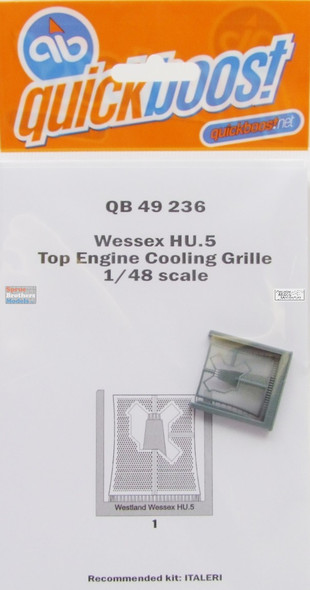 QBT49236 1:48 Quickboost Wessex HU.5 Top Engine Cooling Grille (ITA kit)