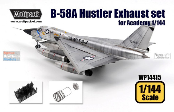 WPD14415 1:144 Wolfpack B-58A Hustler Exhaust Set (ACA kit)