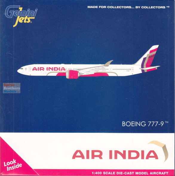 GEMGJ2279 1:400 Gemini Jets Air india B777-9 Reg #VT-XAA (pre-painted/pre-built)