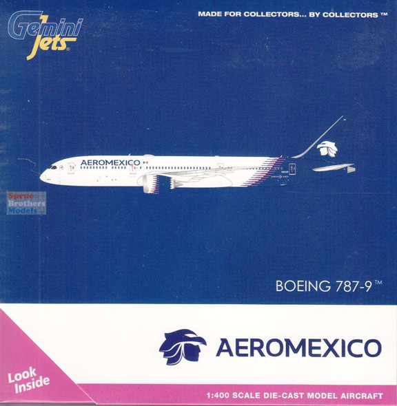 GEMGJ2414 1:400 Gemini Jets AeroMexico B787-9 Reg #N815AM (pre-painted/pre-built)