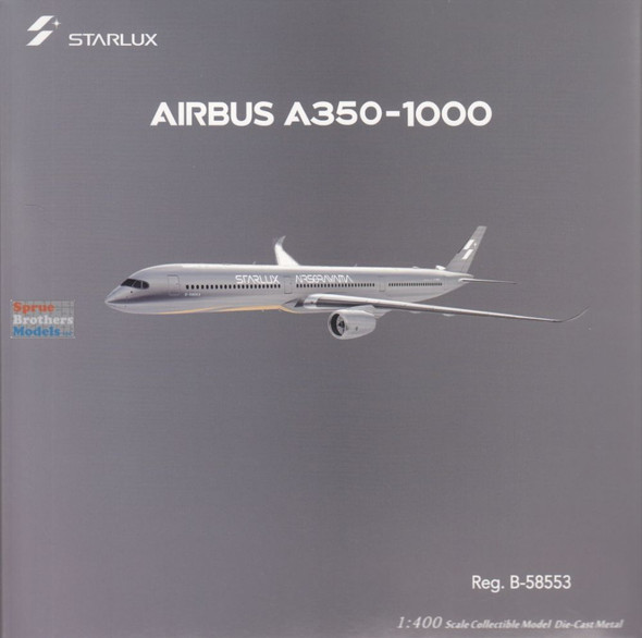 NGM57046 1:400 NG Model Starlux Airlines Airbus A350-1000 Reg #B-58553 Airsorayama Silver (pre-painted/pre-built)