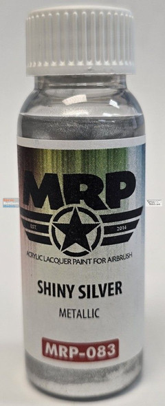 MRP083 MRP/Mr Paint - Shiny Silver Metallic 30ml (for Airbrush only)