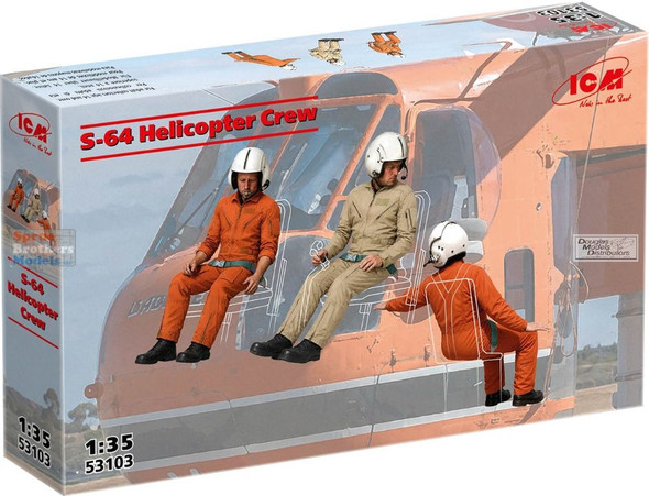ICM53103 1:35 ICM Crew Figure Set for S-64 Skycrane Helicopter