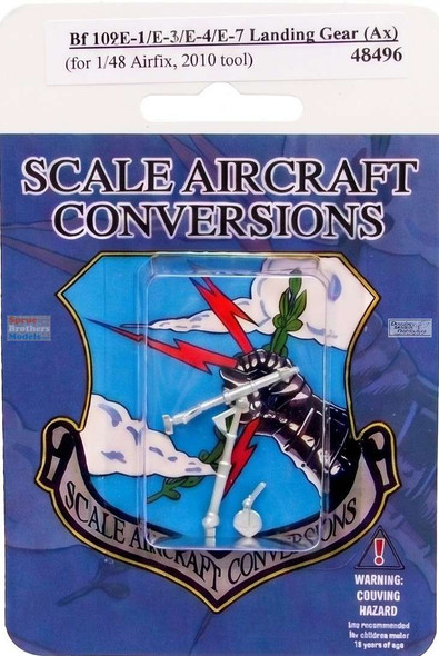 SAC48496 1:48 Scale Aircraft Conversions - Bf109E-1/E-3/E-5/E-7 Landing Gear (AFX kit)