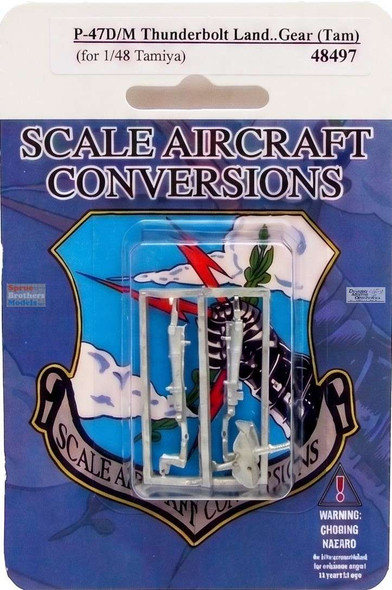 SAC48497 1:48 Scale Aircraft Conversions - P-47D P-47M Thunderbolt Landing Gear (TAM kit)