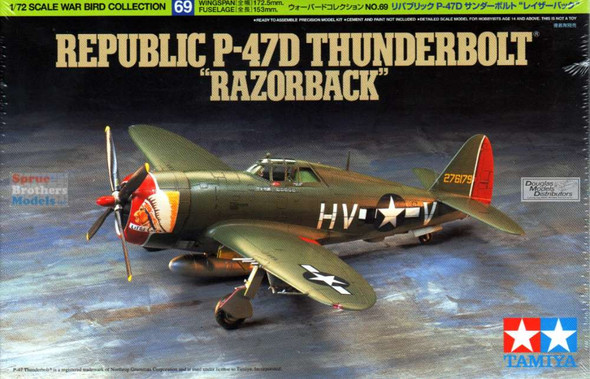 ONETAM60769 1:72 Tamiya P-47D Thunderbolt Razorback #60769 (BOX DAMAGE)