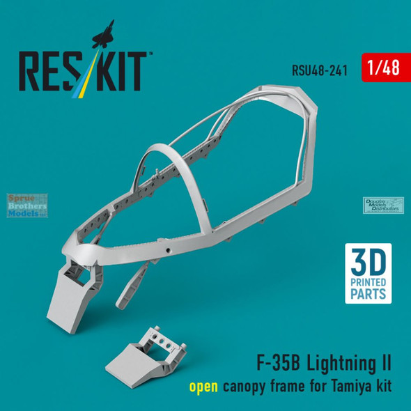 RESRSU480241U 1:48 ResKit F-35B Lightning II Open Canopy Frame (TAM kit)