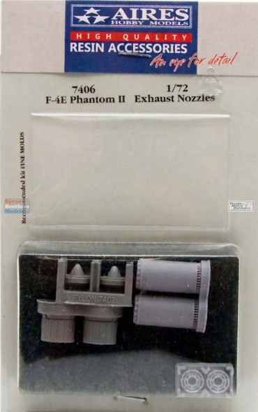 ARS7406 1:72 Aires Mitsubishi F-4E Phantom II Exhaust Nozzles (FNM kit)
